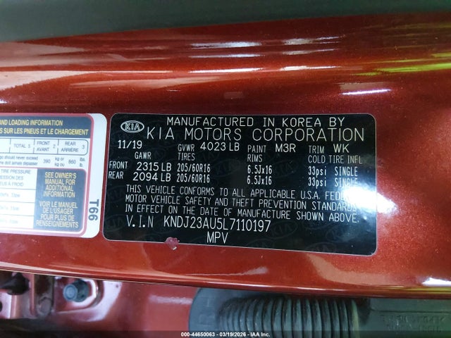 2020 KIA SOUL KNDJ23AU5L7110197 Photo 8