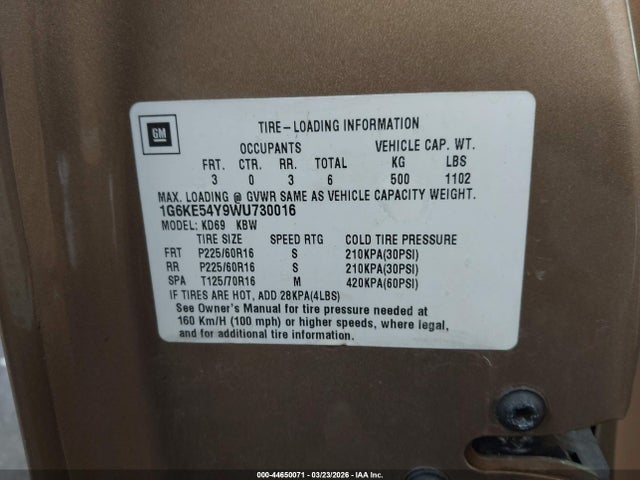 1998 CADILLAC DEVILLE 1G6KE54Y9WU730016 Photo 8