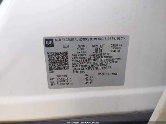 3GKALXEV9NL311627 GMC Terrain Awd Denali