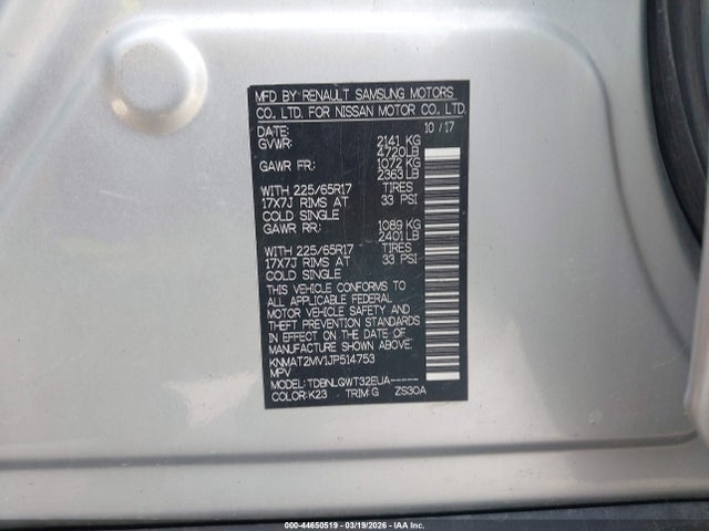 2018 NISSAN ROGUE KNMAT2MV1JP514753 Photo 8