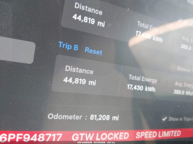 Продажа на аукционе авто 2023 Tesla Model Y Awd/long Range Dual Motor All-wheel Drive, vin: 7SAYGAEE6PF948717, номер лота: 44650549