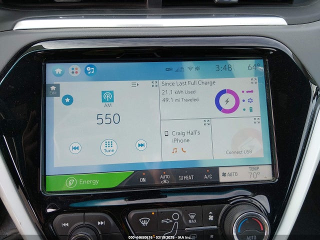 1G1FY6S00K4114734 Chevrolet BOLT EV LT