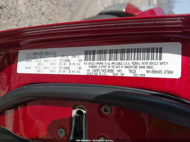 Aukcja sprzedaży 2014 Ram 1500 Big Horn, vin: 1C6RR7LT4ES109981, numer aukcji: 44650624