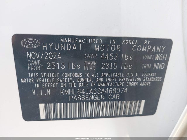 Hyundai SONATA SEL 2025 KMHL64JA6SA468074 Image 9