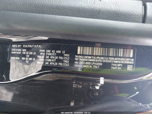 Продажа на аукционе авто 2018 Jeep Renegade Latitude 4x4, vin: ZACCJBBB1JPH39569, номер лота: 44650795