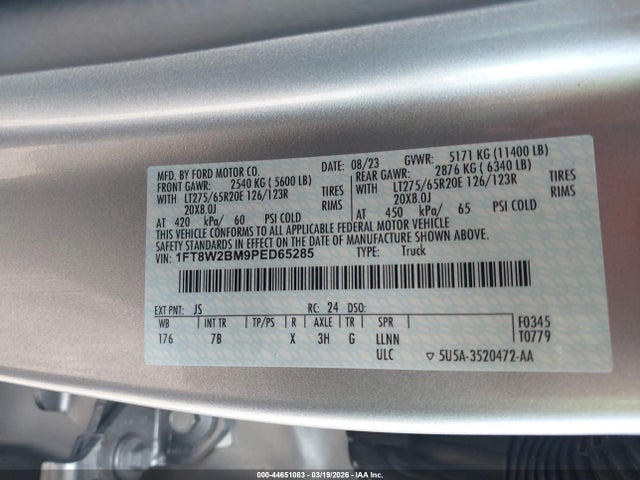 2023 FORD F-250 1FT8W2BM9PED65285 Photo 8