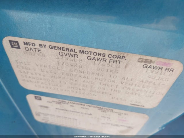 1989 CHEVROLET CORVETTE 1G1YY3189K5102056 Photo 8