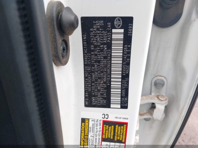 Продаж на аукціоні авто 2022 Toyota Avalon Xse Nightshade Hybrid, vin: 4T1EA1AB2NU014423, номер лоту: 44651128