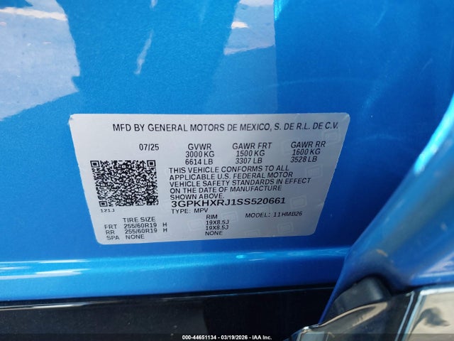 3GPKHXRJ1SS520661 Honda Prologue Touring