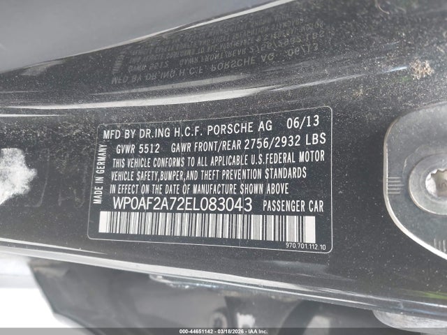 2014 PORSCHE PANAMERA WP0AF2A72EL083043 Photo 8