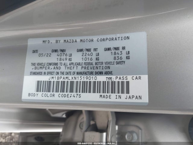 2022 MAZDA MAZDA3 JM1BPAMLXN1519010 Photo 8