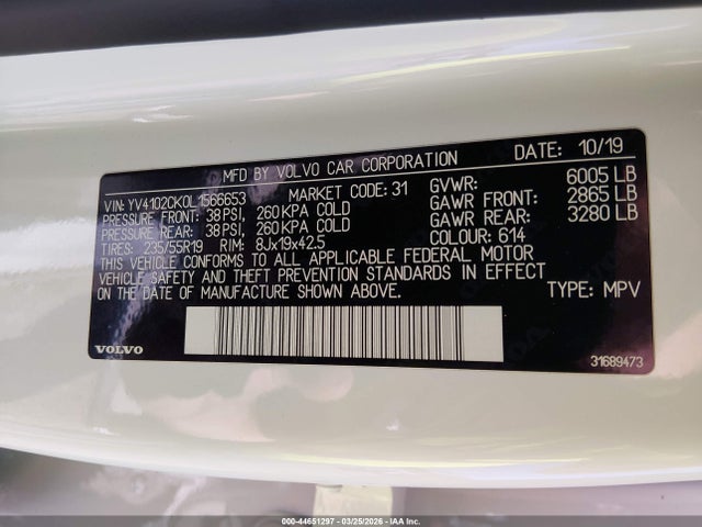 YV4102CK0L1566653 Volvo Xc90 T5 Momentum 7 Passenger