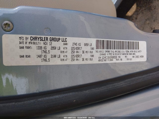 Aukcja sprzedaży 2013 Chrysler Town & Country Touring, vin: 2C4RC1BGXDR605539, numer aukcji: 44651333
