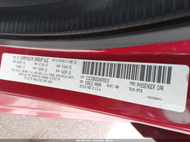 2013 CHRYSLER 200 1C3CCBBG5DN678315 Photo 8