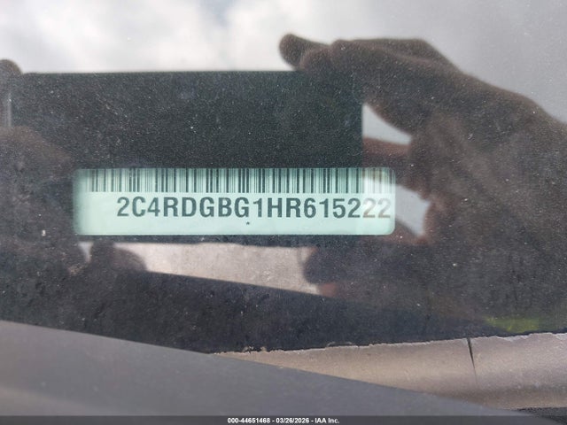 Продаж на аукціоні авто 2017 Dodge Grand Caravan Se Plus, vin: 2C4RDGBG1HR615222, номер лоту: 44651468