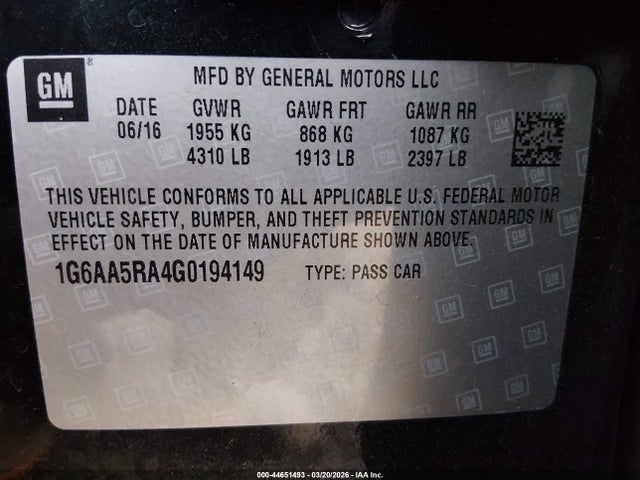 2016 CADILLAC ATS 1G6AA5RA4G0194149 Photo 8