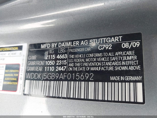 2010 MERCEDES-BENZ E 350 WDDKJ5GB9AF015692 Photo 8