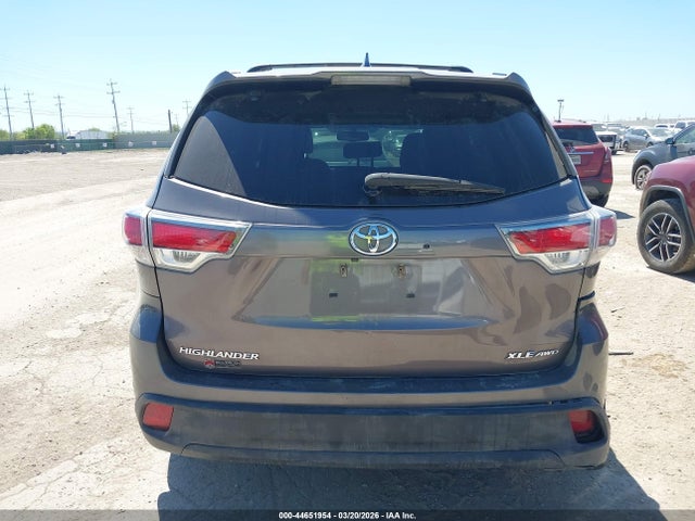 Продажа на аукционе авто 2016 Toyota Highlander Xle V6, vin: 5TDJKRFH0GS225901, номер лота: 44651954