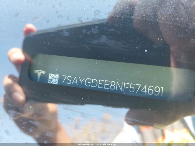 Продаж на аукціоні авто 2022 Tesla Model Y Long Range Dual Motor All-wheel Drive, vin: 7SAYGDEE8NF574691, номер лоту: 44652033