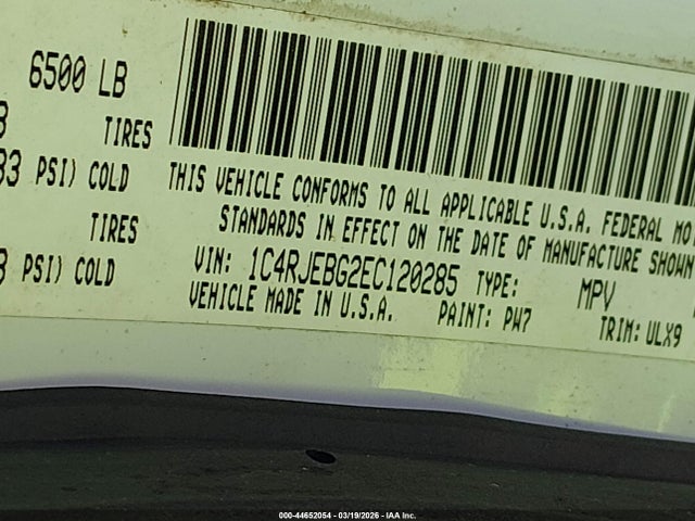 2014 JEEP GRAND CHEROKEE 1C4RJEBG2EC120285 Photo 8