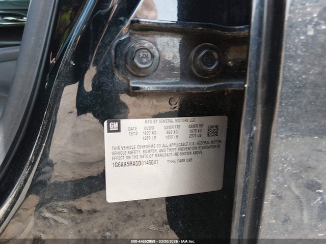 Aukcja sprzedaży 2013 Cadillac Ats Standard, vin: 1G6AA5RA5D0146641, numer aukcji: 44652059
