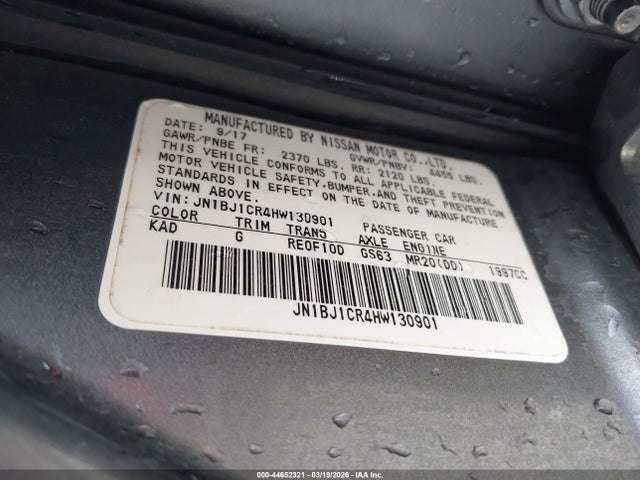 JN1BJ1CR4HW130901 Nissan Rogue Sport Sv