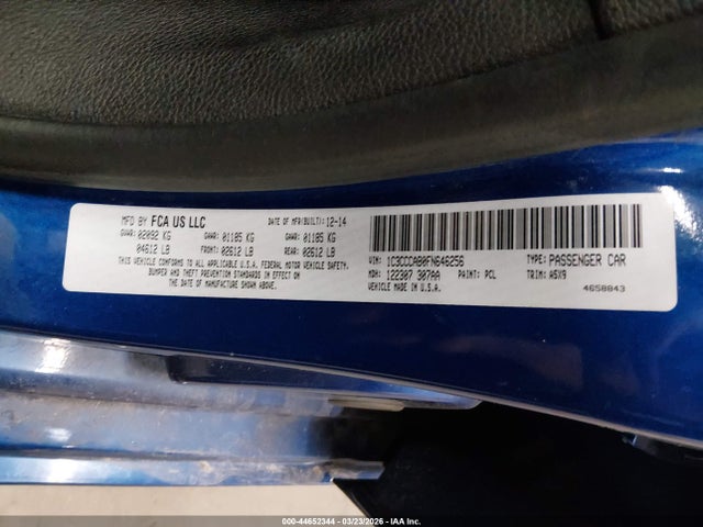 Aukcja sprzedaży 2015 Chrysler 200 Limited, vin: 1C3CCCAB0FN646256, numer aukcji: 44652344