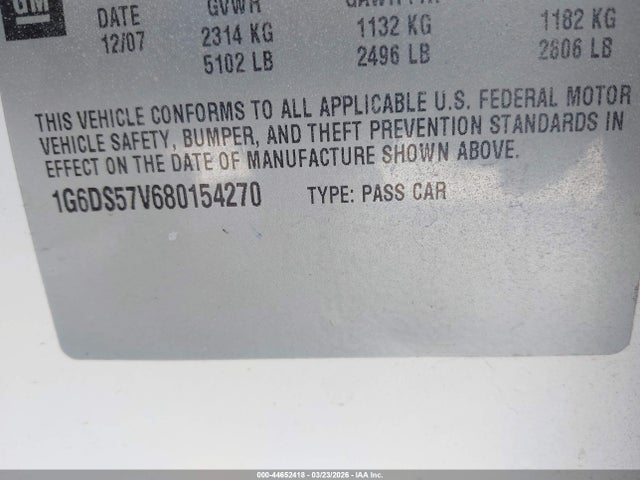 2008 CADILLAC CTS 1G6DS57V680154270 Photo 8