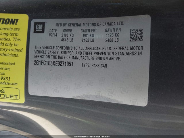 2G1FC1E3XE9271051 Chevrolet Camaro 2lt