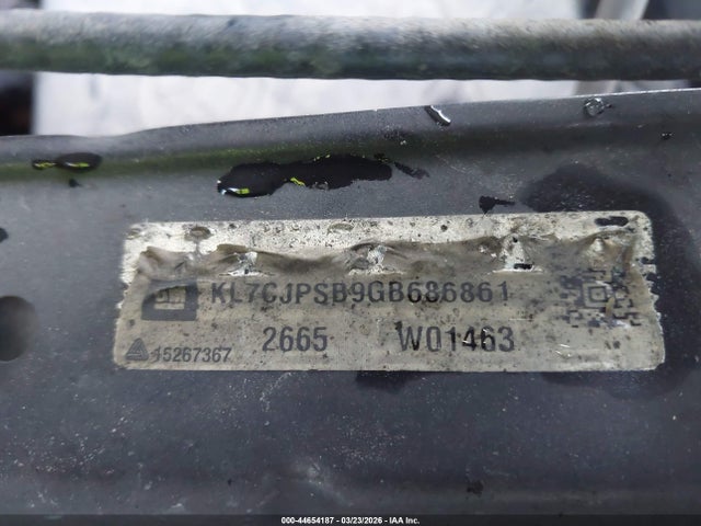 Aukcja sprzedaży 2016 Chevrolet Trax Lt, vin: KL7CJPSB9GB686861, numer aukcji: 44654187