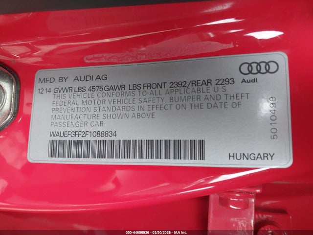 2015 AUDI A3 WAUEFGFF2F1088834 Photo 8