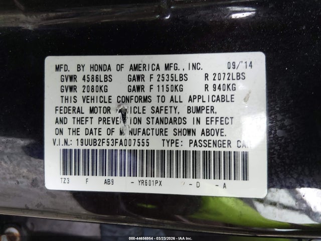 2015 ACURA TLX 19UUB2F53FA007555 Photo 8