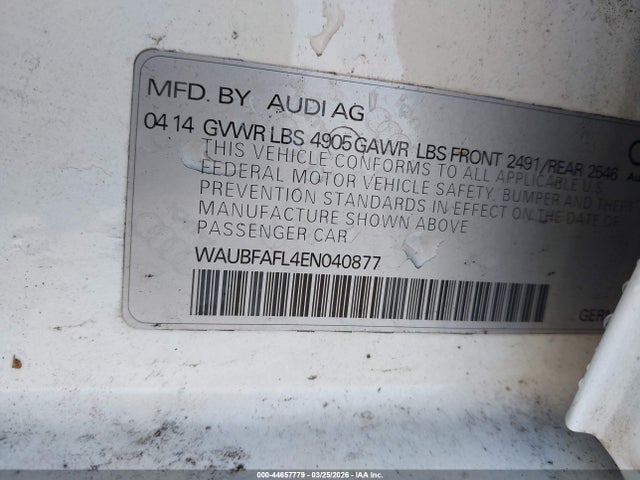 2014 AUDI A4 WAUBFAFL4EN040877 Photo 8