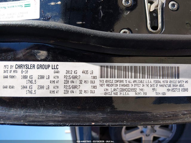 2010 Jeep Patriot Sport მანქანა იყიდება აუქციონზე, vin: 1J4NT1GB0AD620992, აუქციონის ნომერი: 44657803