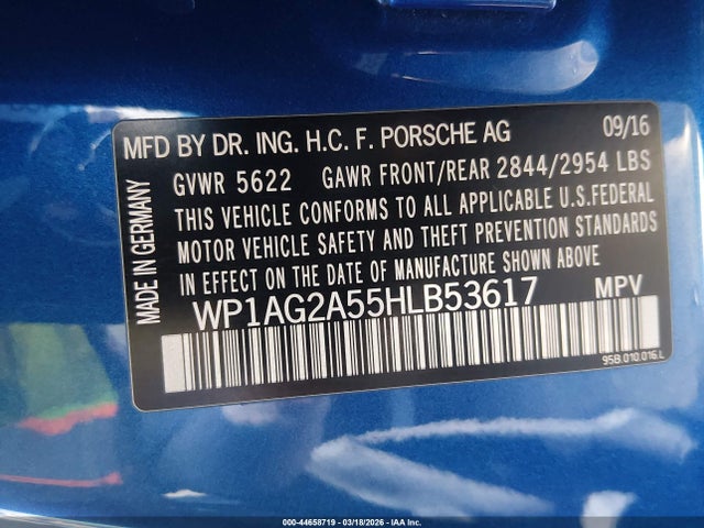 2017 PORSCHE MACAN WP1AG2A55HLB53617 Photo 8