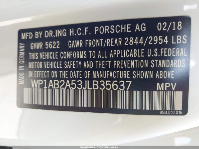 2018 PORSCHE MACAN WP1AB2A53JLB35637 Photo 8