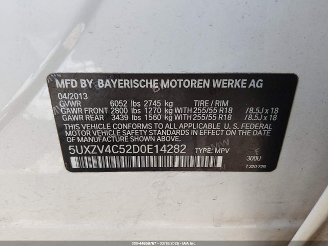 2013 BMW X5 5UXZV4C52D0E14282 Photo 8