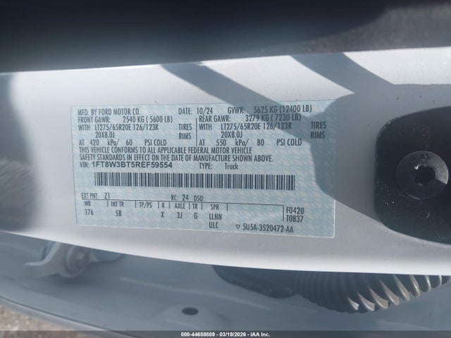 Продаж на аукціоні авто 2024 Ford F-350 Lariat, vin: 1FT8W3BT5REF59554, номер лоту: 44658889
