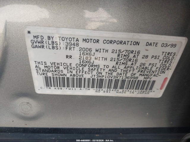 1999 TOYOTA RAV4 JT3HP10V3X7136998 Photo 8