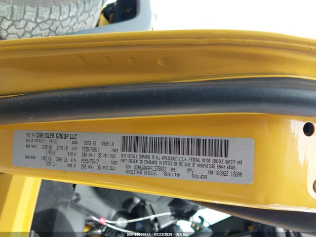 2015 JEEP WRANGLER 1C4AJWAG4FL578822 Photo 8