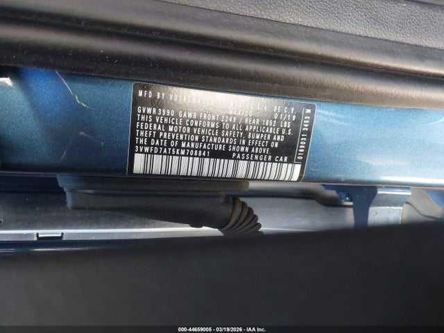 2019 VOLKSWAGEN BEETLE 3VWFD7AT5KM708841 Photo 8