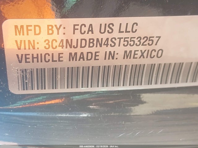 Продаж на аукціоні авто 2025 Jeep Compass Latitude 4x4, vin: 3C4NJDBN4ST553257, номер лоту: 44659096