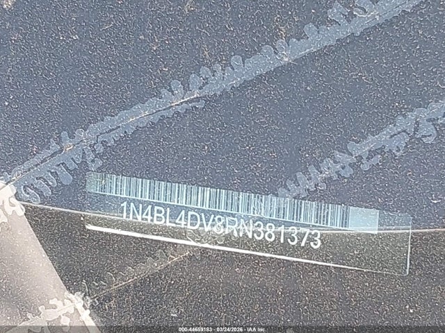 Продаж на аукціоні авто 2024 Nissan Altima Sv Fwd, vin: 1N4BL4DV8RN381373, номер лоту: 44659183