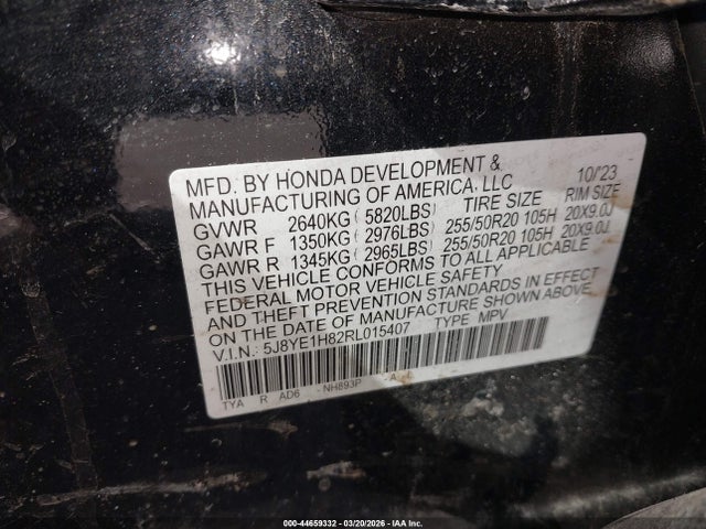 Продаж на аукціоні авто 2024 Acura Mdx Advance Package, vin: 5J8YE1H82RL015407, номер лоту: 44659332