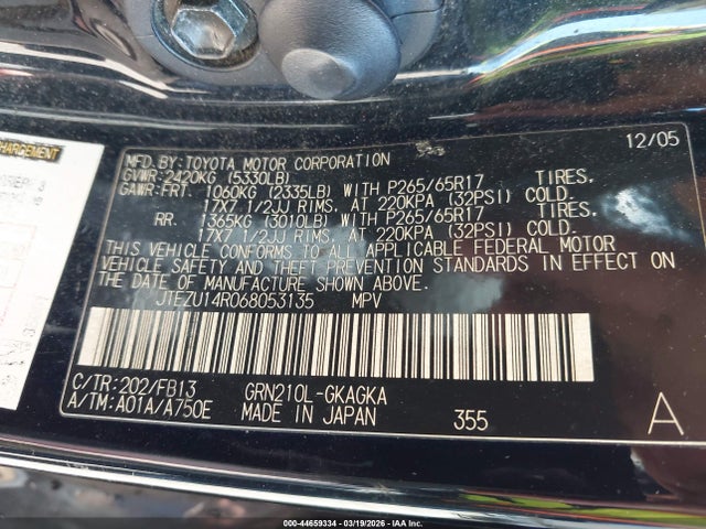 2006 TOYOTA 4RUNNER JTEZU14R068053135 Photo 8