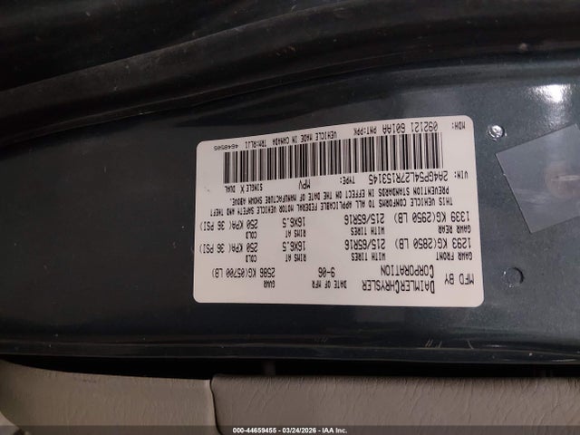 2007 CHRYSLER TOWN & COUNTRY 2A4GP54L27R153145 Photo 8