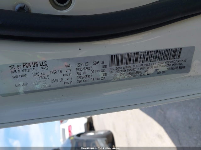 3C4PDCAB5HT696843 Dodge JOURNEY SE