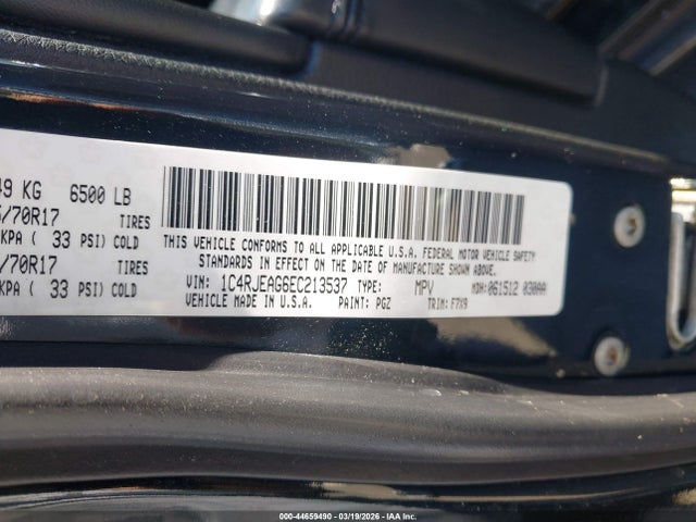 1C4RJEAG6EC213537 Jeep Grand Cherokee Laredo