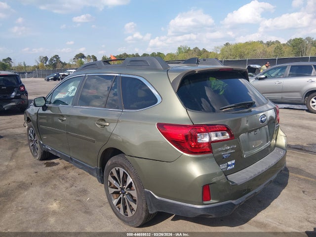 2016 Subaru Outback 2.5i Limited მანქანა იყიდება აუქციონზე, vin: 4S4BSANC0G3332794, აუქციონის ნომერი: 44659532