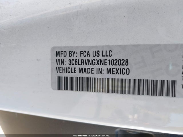 2022 RAM PROMASTER 1500 3C6LRVNGXNE102028 Photo 8